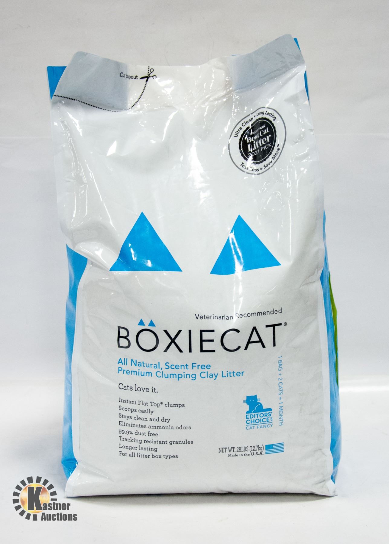 NEW 12.7KG BAG OF BOXIE CAT SCENT FREE CAT LITTER