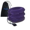Image 1 : NEW CERVICAL TRACTION 3 LAYER AIR PILLOW, BLUE