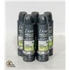 Image 1 : NEW BAG OF 5 DOVE MEN+CARE DRY SPRAY 107G BOTTLES