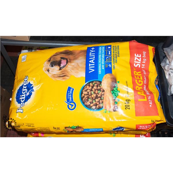 20KG BAG OF PEDIGREE VITALITY PLUS ORIGINAL