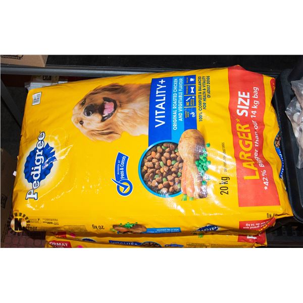 20KG BAG OF PEDIGREE VITALITY PLUS ORIGINAL