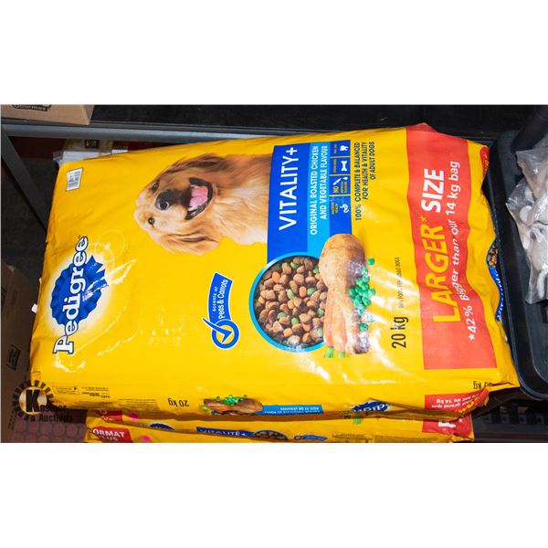 20KG BAG OF PEDIGREE VITALITY PLUS ORIGINAL