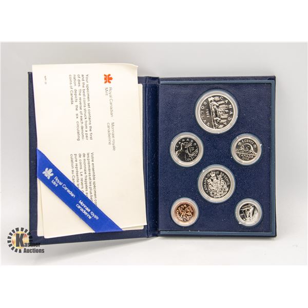 1982 CANADA 6 COIN SPECIMEN SET BOOKLET