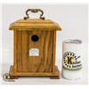 Image 2 : TOPPS OAK WOOD MINI MANTLE CLOCK