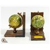 Image 1 : PAIR OF GLOBE STYLE BOOK ENDS