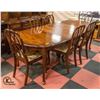 Image 2 : VINTAGE FRENCH PROVINCIAL TABLE & 6 CHAIRS 2 LEAFS