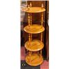 Image 1 : MAPLE 4 TEIR ROUND SHELF H-47" DIAMATER-15"