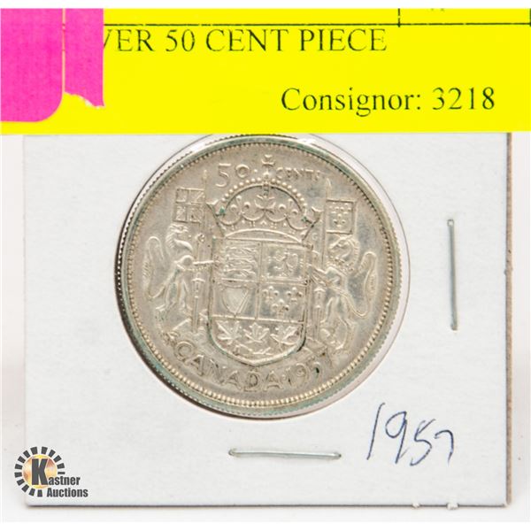 1957 SILVER 50 CENT PIECE