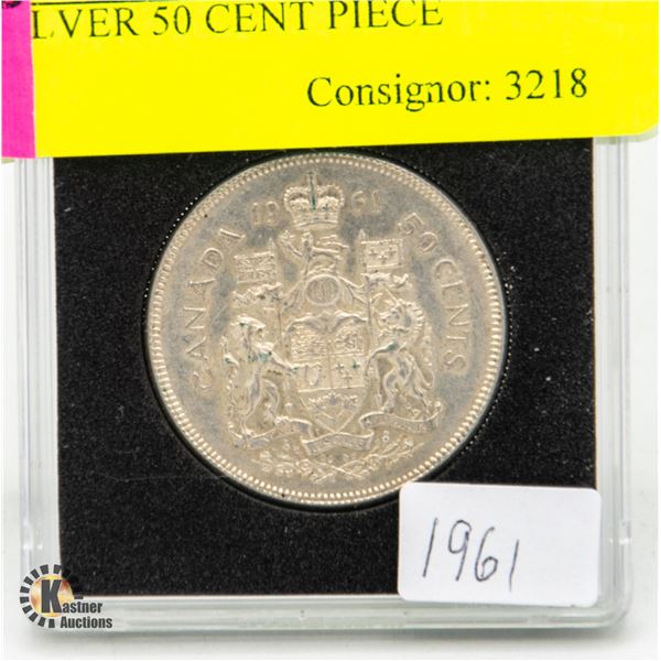 1961 SILVER 50 CENT PIECE