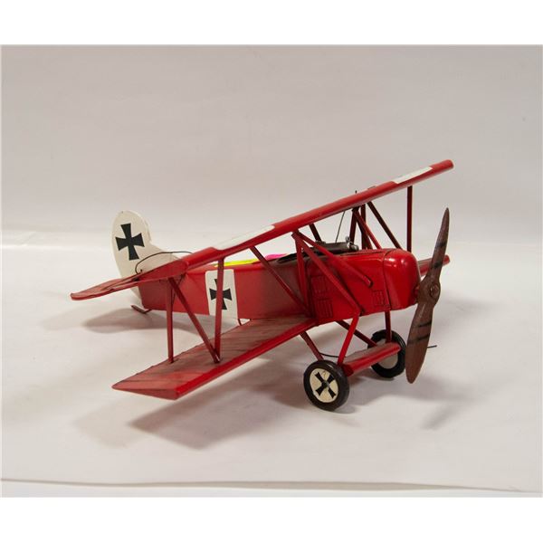 GERMAN BI-PLANE AIRPLANE 13.5" X 13"