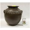 Image 1 : HEAVY GLAZED CLAY POT 14"