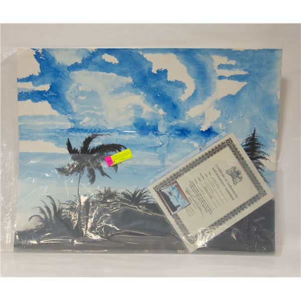 WILLIAM VERDULT ART C/W COA "NEW PORT COAST"