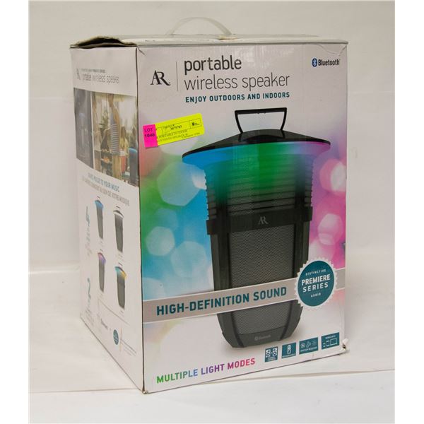 AR PORTABLE OUTDOOR BLUETOOTH SPEAKER W/