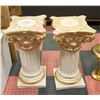 Image 1 : PAIR ORNATE PLANT STAND PEDESTALS