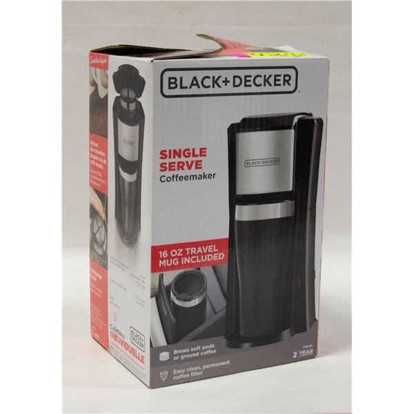 BLACK & DECKER SINGLE SERVE COFFEEMAKER WITH