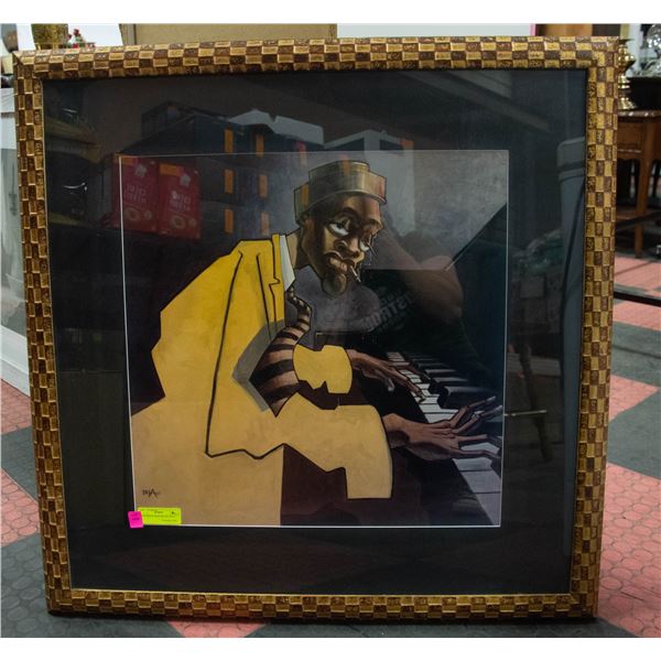 34X34 PIANO MAN ART BY  BUA 