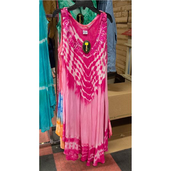 2 TYE DIED SUN DRESSES W. TAGS ONE SIZE FITS MOST
