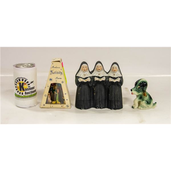 LOT OF MADE IN JAPAN ITEMS 3 NUN MUSIC BOX