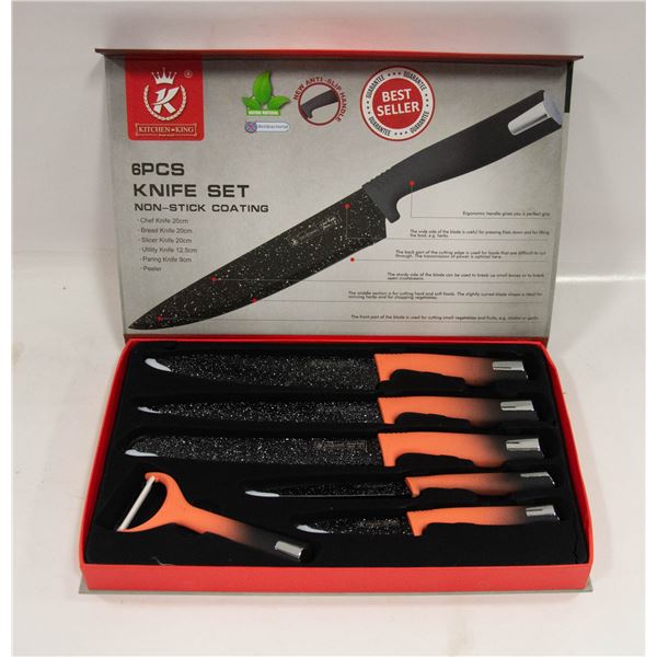 NEW KITCHEN KING 6 PIECE KITCHEN KNIFE SET