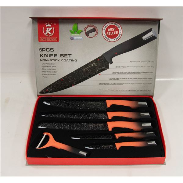 NEW KITCHEN KING 6 PIECE KITCHEN KNIFE SET
