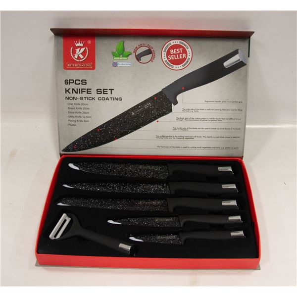 NEW KITCHEN KING 6 PIECE KITCHEN KNIFE SET
