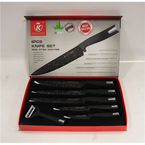 NEW KITCHEN KING 6 PIECE KITCHEN KNIFE SET