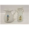 Image 1 : HOLLY HOBBY PITCHER 5 1/2 “ & VASE 6 1/2”