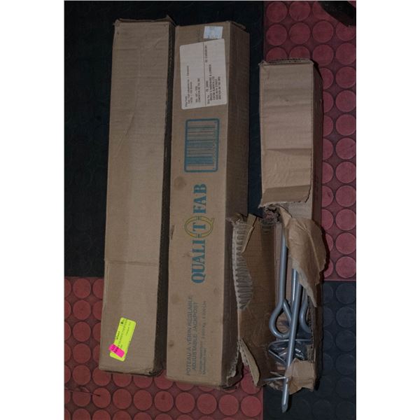 2-3" NEW TELEPOSTS, 2 NEW SCREW ANCHORS