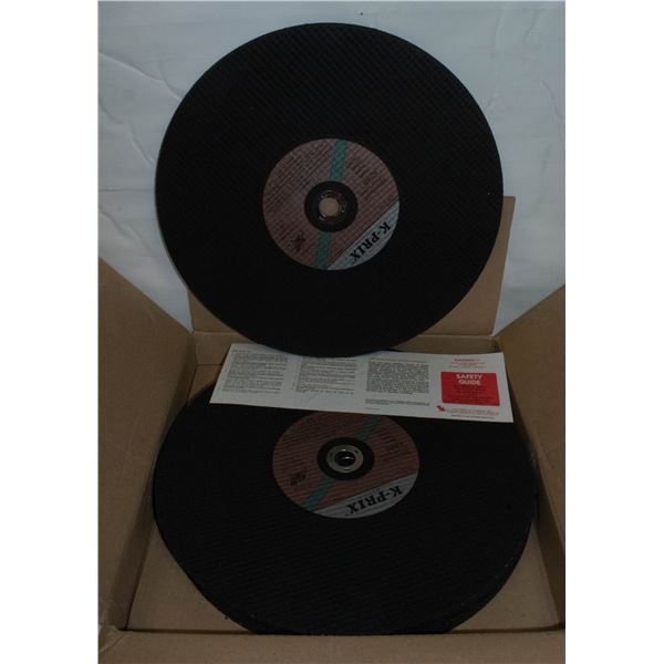 BOX OF 10 K-PRIX STONE CUTTING WHEELS 14X1/8X20MM