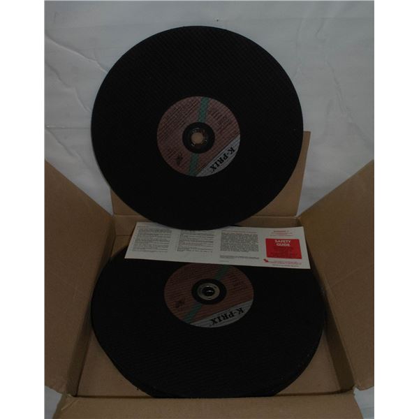 BOX OF 10 K-PRIX STONE CUTTING WHEELS 14X1/8X20MM
