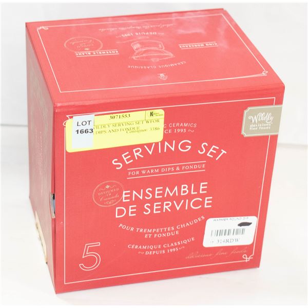 NEW WILDLY SERVING SET FOR WARM DIPS AND FONDUE