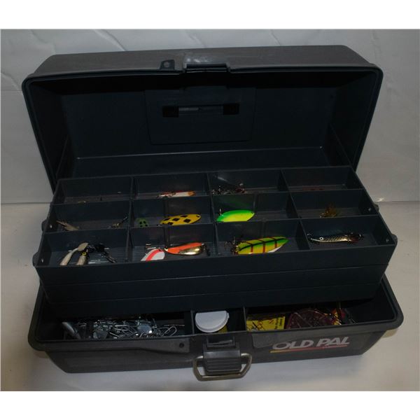 LARGE FISHING TACKLE BOX FULL OF TACKLE Large fishing tackle box full of tackle