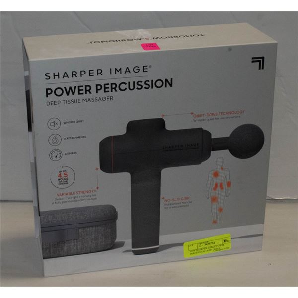 NEW SHARPER IMAGE POWER PERCUSSION DEEP TISSUE