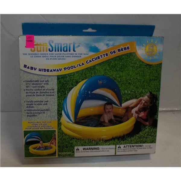 SUN SMART BABY HIDEAWAY POOL,REMOVABLE TOP