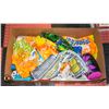 Image 1 : BOX OF INFLATABLE POOL/WATER TOYS, POOL