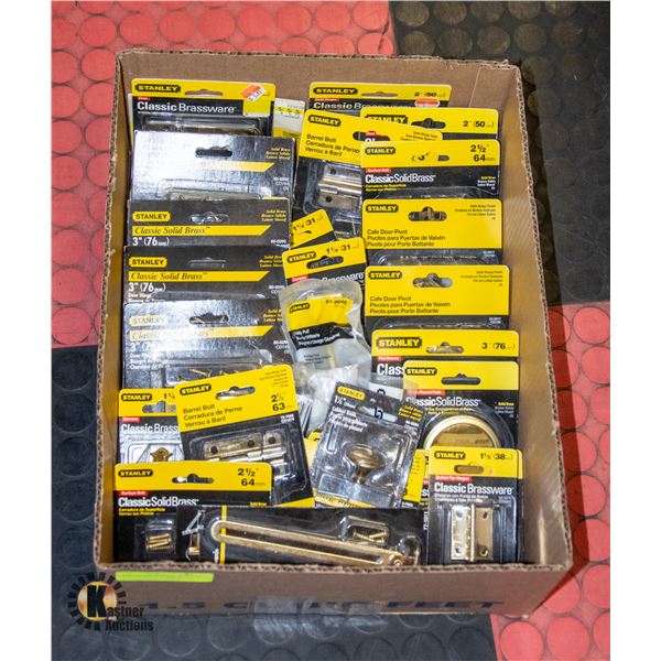 STANLEY BRASS HARDWARE HINGES, KNOBS, BOLTS &