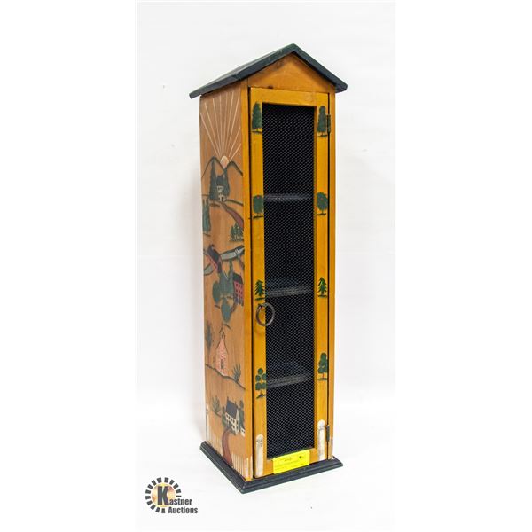 4 TIER SHELF HANGING WALL CABINET 26" X