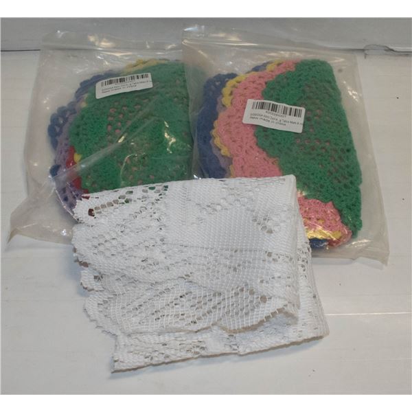 FLAT OF VARIOUS DOILIES