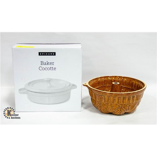 BRAND NEW EPICURE 1 LITRE WHITE BAKER WITH