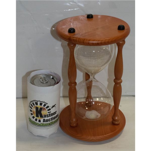 WOODEN GLASS HOUR GLASS SAND