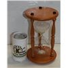 Image 1 : WOODEN GLASS HOUR GLASS SAND