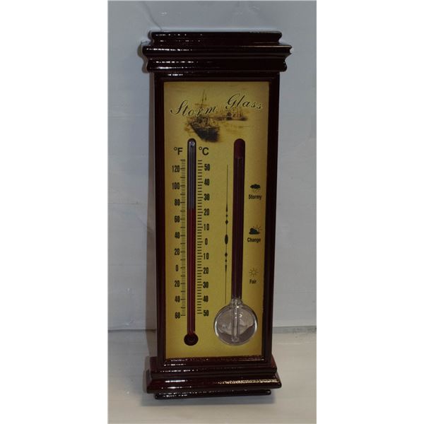 BAROMETER NEW IN BOX WOOD