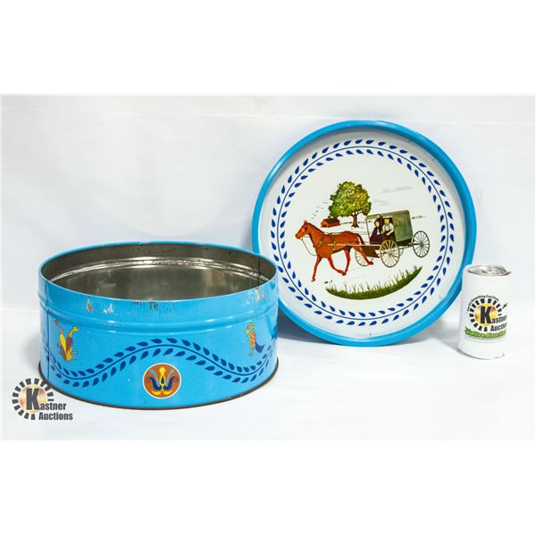 VINTAGE 1940S PENNSYLVANIA DUTCH METAL