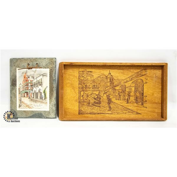 2 PIECES U. S. HISTORIC SOUVENIR ART