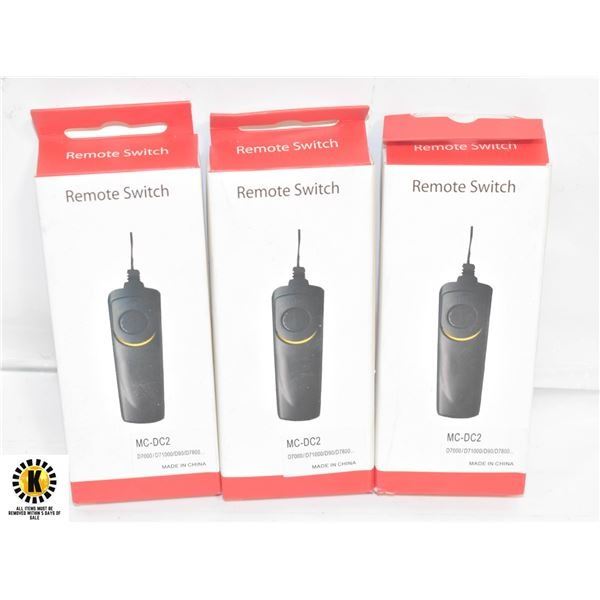 3 REMOTE SHUTTER RELEASE TRIGGER FOR NIKON CAMERA