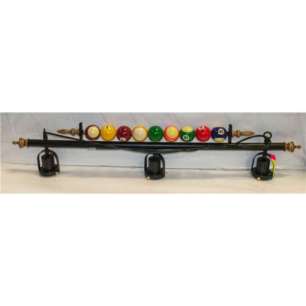 POOL CUE LIGHT FIXTURE - NEEDS HARDWIRING