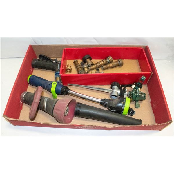 LOT OF BRASS FITTINGS,VARIETY OF SPRINKLERS