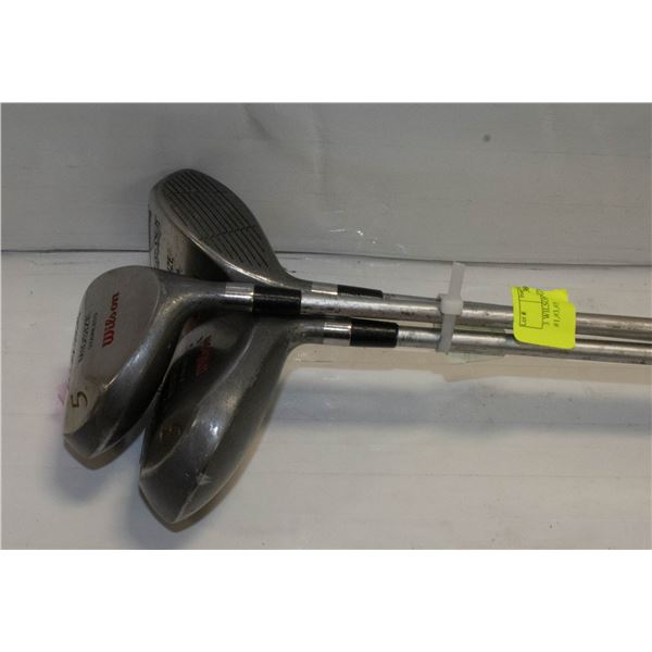 3 WILSON AGGRESSOR PRO WOODS #1,#3,#5