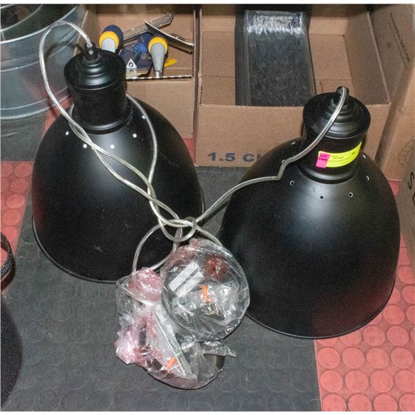 TWO HANGING LIGHTS NEW