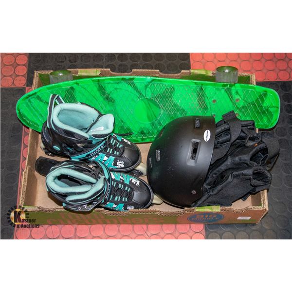 FLAT WITH ULTRA WHEELS ROLLER BLADES (KIDS